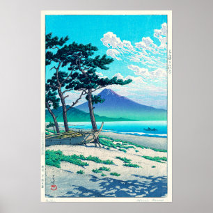 三保の松原, Pine Beach at Miho, Hasui Kawase Poster