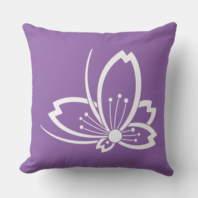 中陰桜飛び蝶 CUSHION (Front)