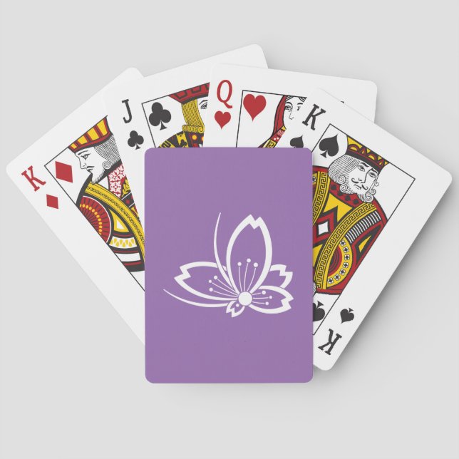 中陰桜飛び蝶 PLAYING CARDS (Back)
