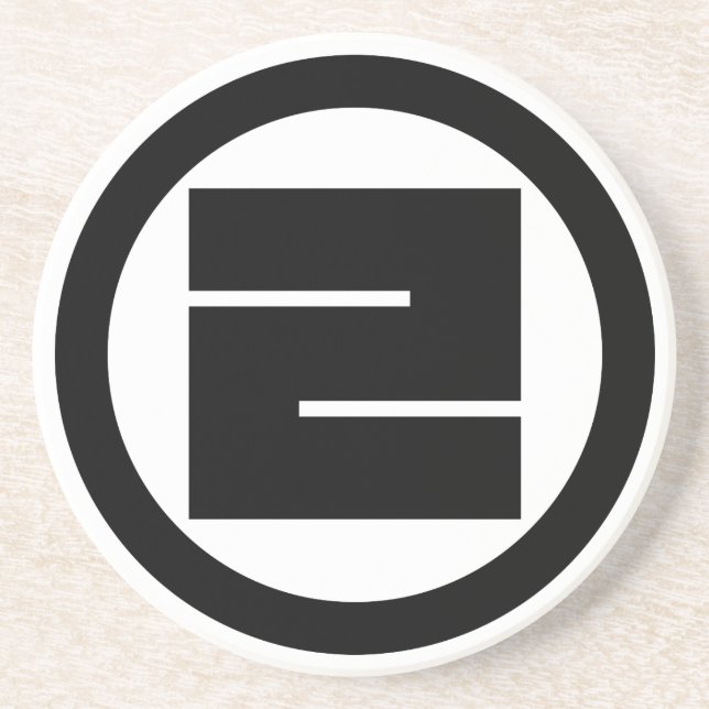 丸に一の角字 COASTER (Front)