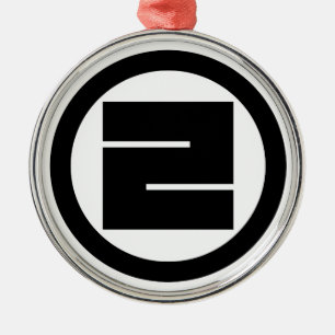 丸に一の角字 METAL ORNAMENT