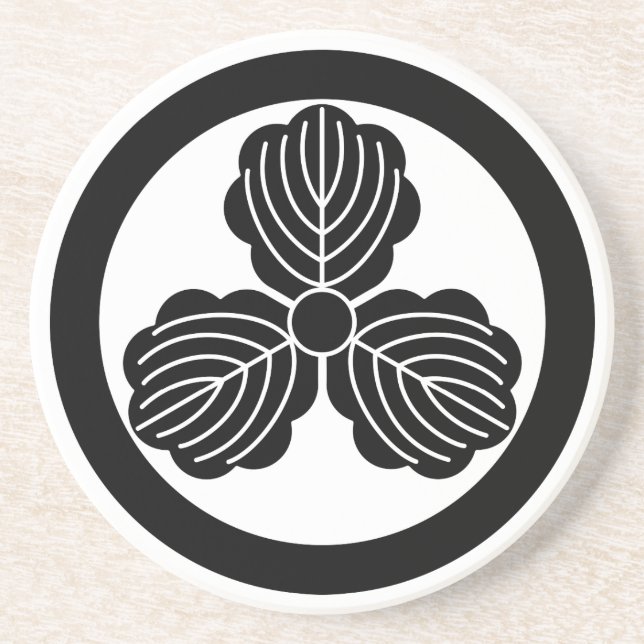 丸に三つ柏 COASTER (Front)