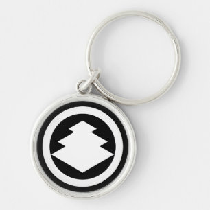丸に三階菱 KEY RING