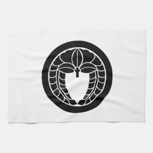 丸に下り藤 TEA TOWEL