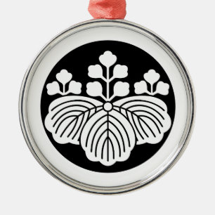 丸に五三桐 METAL TREE DECORATION