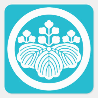 丸に五三桐 SQUARE STICKER