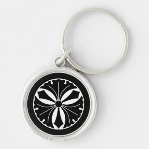 丸に剣三つ銀杏 KEY RING