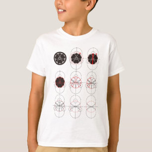 丸に剣酢漿草作図 T-Shirt