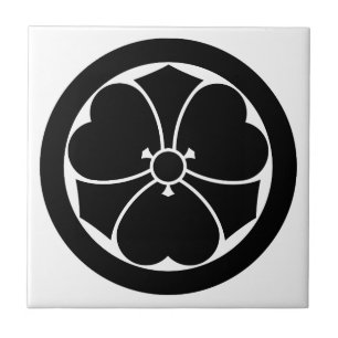 丸に剣酢漿草 CERAMIC TILE