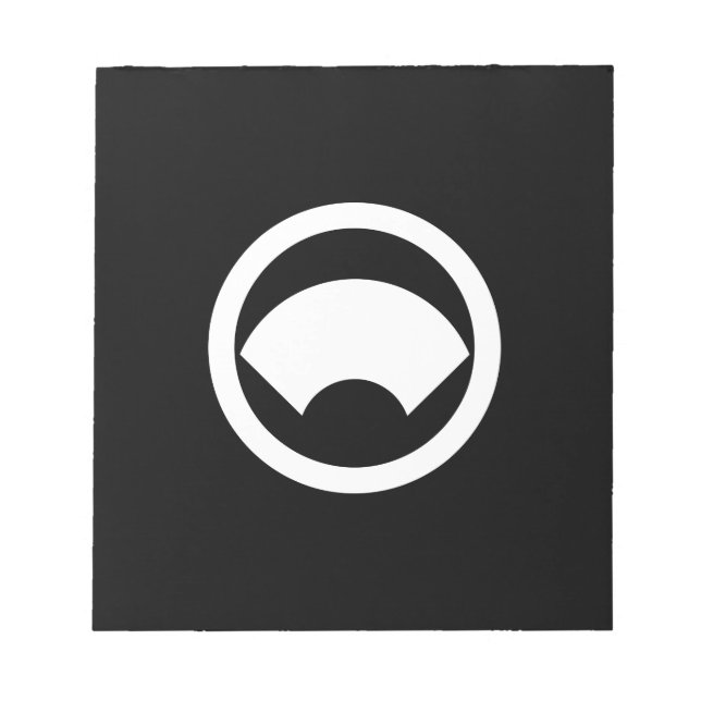 丸に地紙 NOTEPAD (Front)