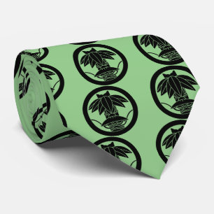 丸に変わり切り竹笹に笠 ネクタイ TIE