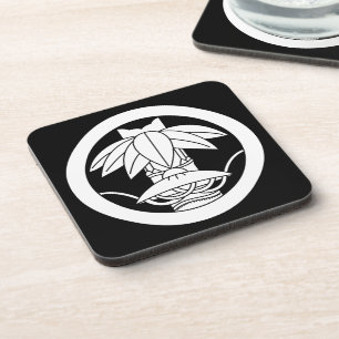 丸に変わり切竹笹に笠 COASTER