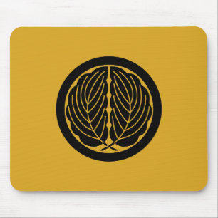 丸に抱き柏 MOUSE PAD