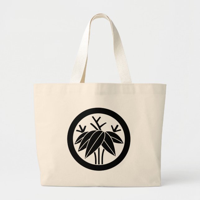 丸に根笹 LARGE TOTE BAG (Front)
