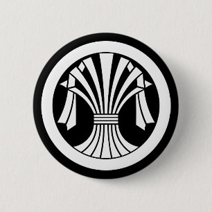 丸に立ち束ね熨斗 6 CM ROUND BADGE