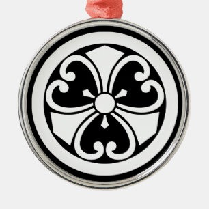 丸に蔓剣酢漿草 METAL TREE DECORATION