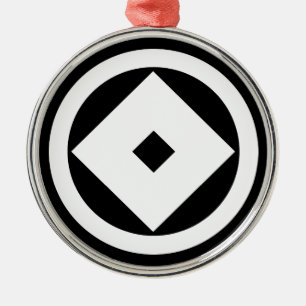 丸に釘抜き METAL TREE DECORATION