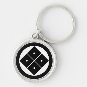 丸に隅立て四つ目 KEY RING