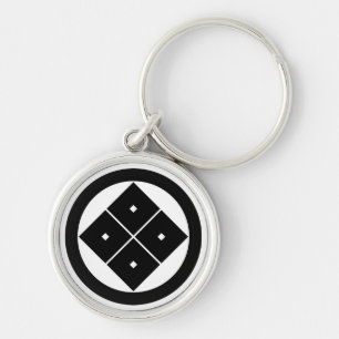 丸に隅立て四つ目 KEY RING