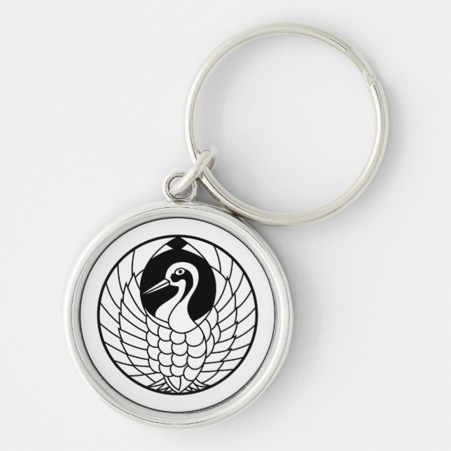 丸に鶴の丸 KEY RING (Front)