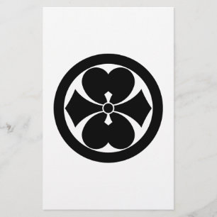 丸に二つ剣酢漿草 STATIONERY