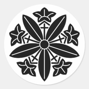 久我竜胆車 ラウンドシール CLASSIC ROUND STICKER