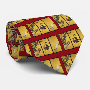 伊藤若冲『 仙人掌群鶏図 』(左) TIE