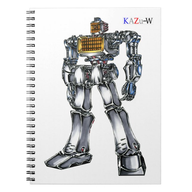 作品番号00001　「灼熱！！電気ストーブロボ」 NOTEBOOK (Front)