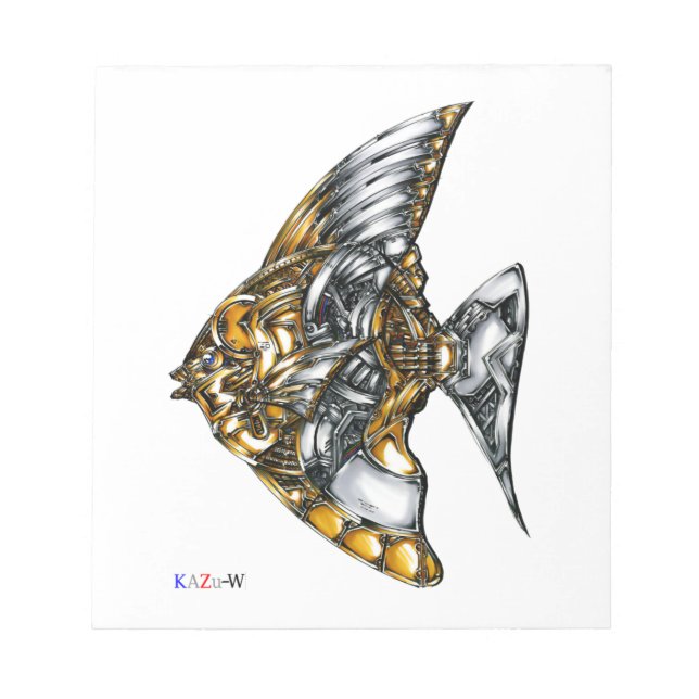作品番号00002　「機械の魚」 NOTEPAD (Front)