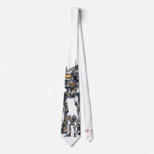 作品番号00004　「2つの探知塔の機体」パターン2 ネクタイ TIE