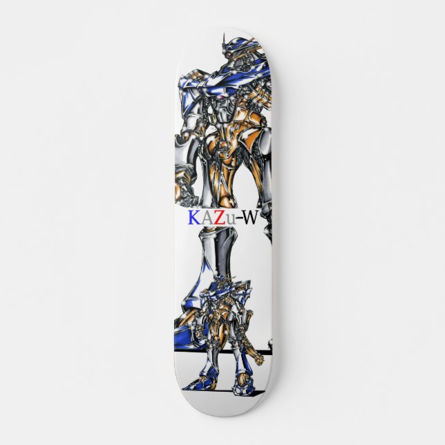 作品番号00009　「有機的細部のロボット」 SKATEBOARD (Front)