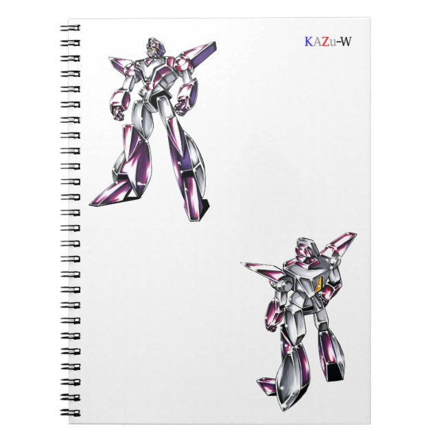 作品番号00012　「ヒーローロボ基本体」 NOTEBOOK (Front)