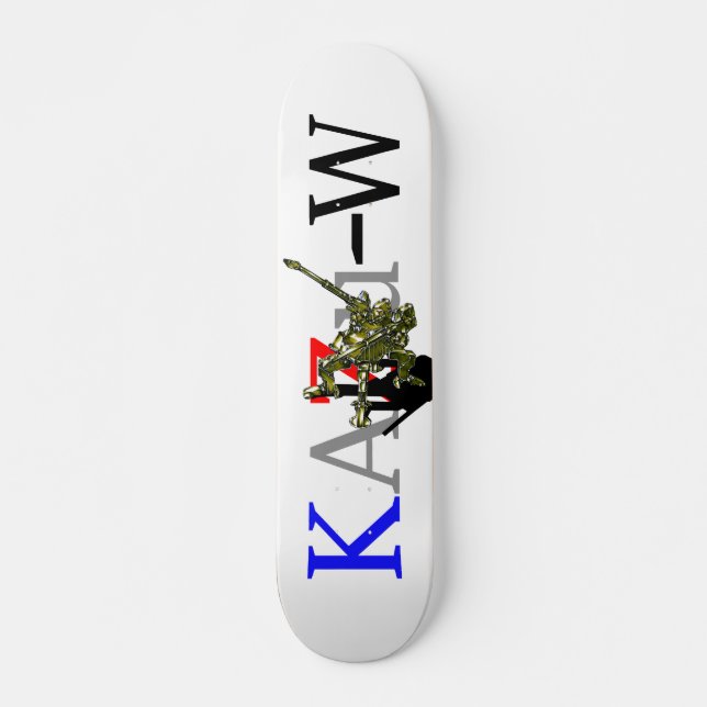 作品番号00013　「四脚歩行砲機兵」パターン2 SKATEBOARD (Front)