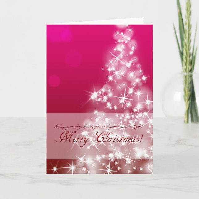 優雅でキラキラなクリスマスカード HOLIDAY CARD (Front)