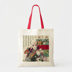 兎の歌舞伎役者, 芳藤 Actors of Rabbit, Yoshifuji, Ukiyo-e Tote Bag