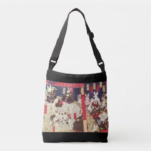 兎の相撲, 芳藤 Sumo Rabbits, Yoshifuji, Ukiyo-e Crossbody Bag