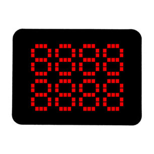 八八八八八八八八 88888888 Lucky Numbers Magnet