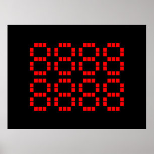 八八八八八八八八 88888888   Lucky Numbers Poster