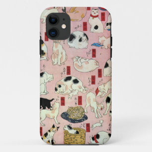 其のまま地口猫飼好五十三疋（中）, 国芳 Cats(2), Kuniyoshi, Ukiyo-e iPhone 11 Case