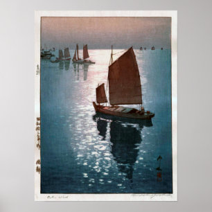 凪静, 吉田博 Calm Wind, Hiroshi Yoshida, Wood Poster