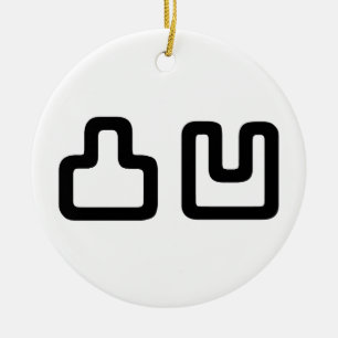 凸凹 Dekoboko でこぼこ Ceramic Ornament