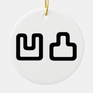 凹凸 Outotsu おうとつ Ceramic Ornament