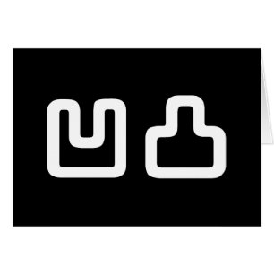 凹凸 Outotsu おうとつ Greeting Card