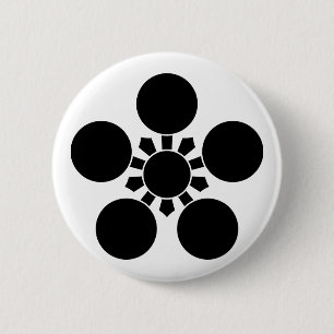 加賀梅鉢 6 CM ROUND BADGE