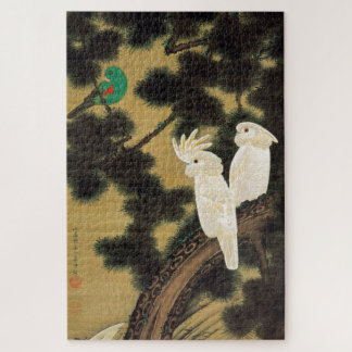 動植綵絵(12)老松鸚鵡図, 伊藤若冲 JIGSAW PUZZLE