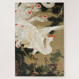 動植綵絵(25)老松白鳳図, 伊藤若冲 JIGSAW PUZZLE