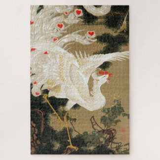 動植綵絵(25)老松白鳳図, 伊藤若冲 JIGSAW PUZZLE