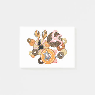 動物とドーナッツ（リメイク）／Animal and doughnut (Remake) Post-it Notes