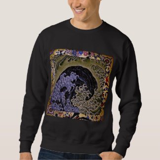 北斎 Feminine Wave Hokusai Fine Art Sweatshirt