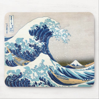 北斎 Great Wave Off Kanagawa Hokusai Fine Art Mouse Pad